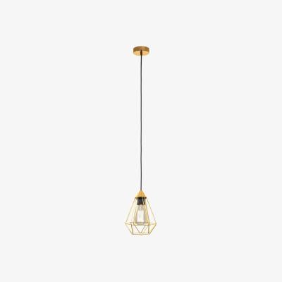 The Range EGLO Tarbes 175 Brushed Brass Pendant - Yellow