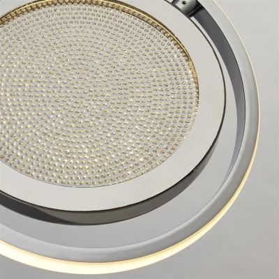 The Range Gyroscope 1 Light LED Ring Pendant Chrome, Crystal Sand 3000K - Chrome