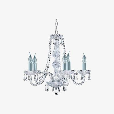 The Range Hale 5 Light Crystal Chandelier Chrome Finish, E14 - Chrome