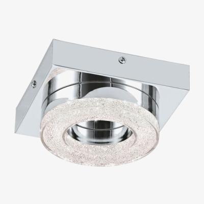 The Range Fradelo Ring Chrome and Crystal Ceiling Light - Grey