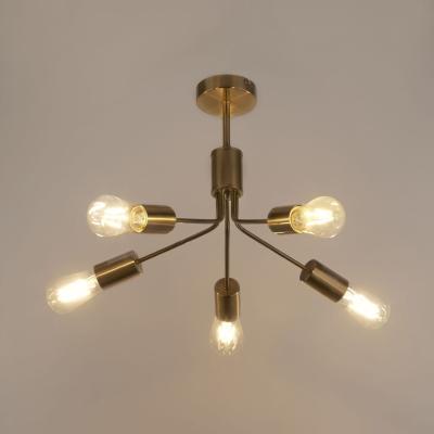 The Range 5 Light Gold Ceiling Fitting  - Gold
