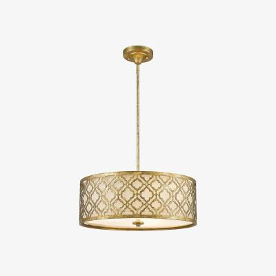 The Range Arabella 3 Light Large Round Ceiling Duo-Mount Pendant Gold, E27 - Gold