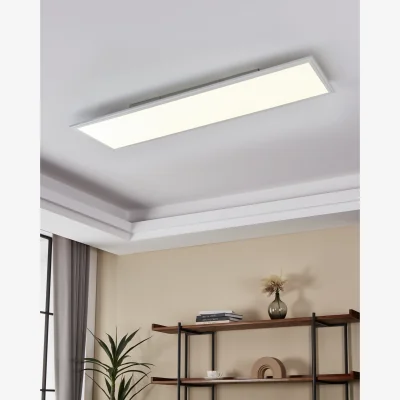 The Range EGLO SALOBRENA 1 LED Ceiling Light, White, Cool White 4000K - White / 120cm