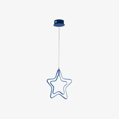 The Range Double Star Blue LED Pendant  - Blue
