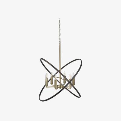 The Range Hooplas 6 Light Pendant - Gold