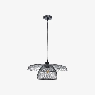 The Range Cassidy Ceiling Single Pendant Light - Matt Black Paint