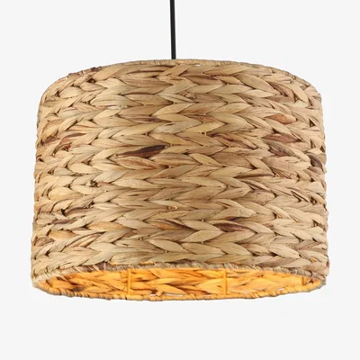 The Range Natural Effect Weave Pendant - Natural