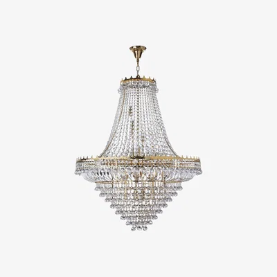 The Range Versailles 19 Light Chandelier Gold Finish, E14 - Gold