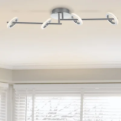 The Range COSYLYTE Holdon 4 Ring Adjustable Integrated LED Spotlight - Chrome