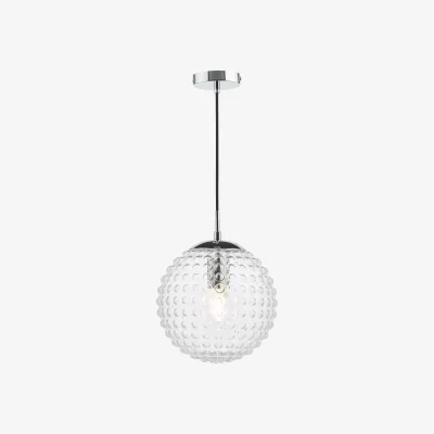 The Range Hobnail Easy Fit Shade Clear Glass 25cm