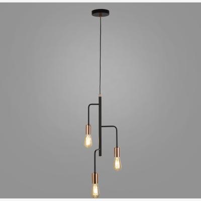 The Range Berri 3 Light Black and Copper Light  - Black