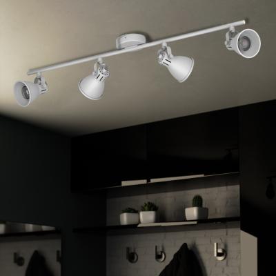 The Range EGLO Seras 1 White Steel 4 Light Spot - White