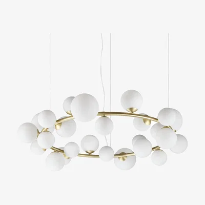 The Range Perlage Pendant Light White - White