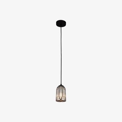 The Range CGC INDIE Smokey Glass Adjustable Pendant Ceiling Light - grey