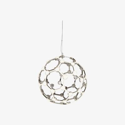 The Range Magic Integrated LED 1 Light Spherical Pendant Chrome, White - Chrome
