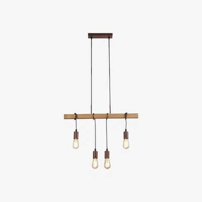 The Range 4 Light Rustic Dinner Bar - Brown