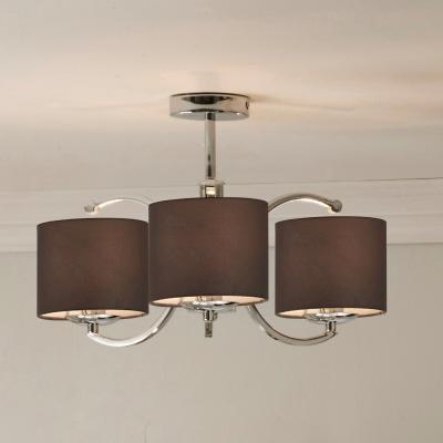 The Range 3 Arm Multi Flush Ceiling Light - Silver