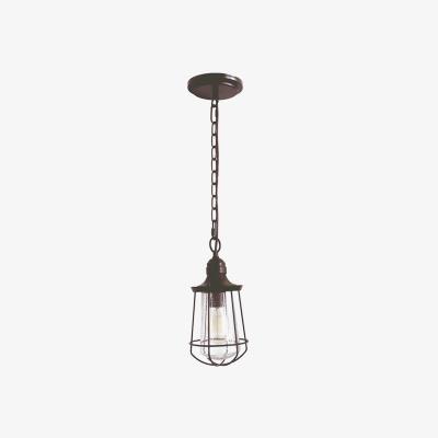 The Range Marine 1 Light Small Ceiling Lantern Pendant Bronze, E27 - Bronze