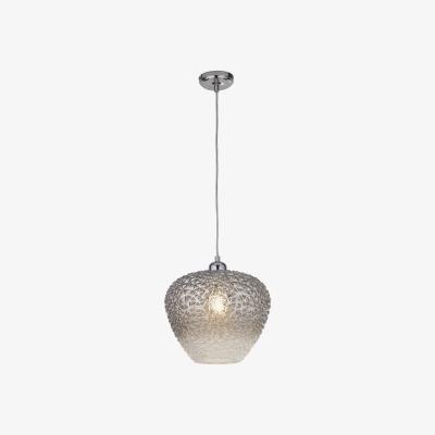 The Range Silver Ombre Glass Pendant  - Chrome