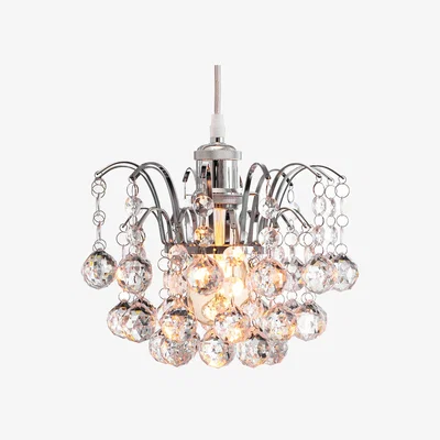 The Range Faceted Oriel Pendant Light Shade - Clear - Clear