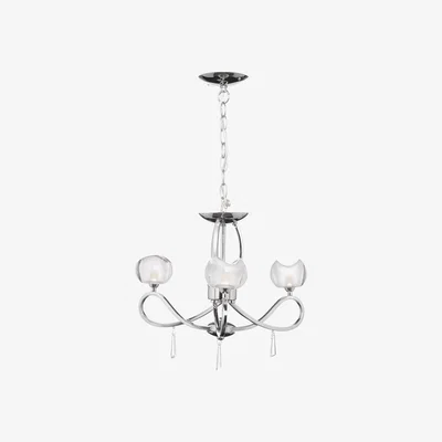 The Range Marta Pendant Ceiling Light - Chrome / 3