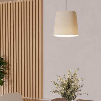 The Range Febres Fabric Shade Traditional Pendant - black / 110cm