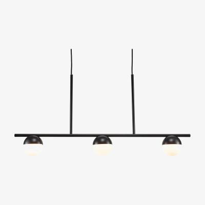 The Range Contina Straight Bar Pendant Ceiling Light Black, G9 - Black