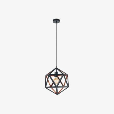 The Range Embleton 1 Black and Copper Star Pendant - Black