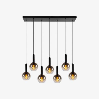 The Range Marius Modern Bar Pendant Light Black - Black
