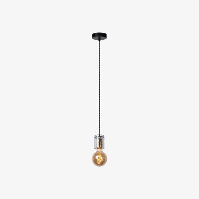 The Range Gelka Modern Pendant Light Smoke Grey - Black