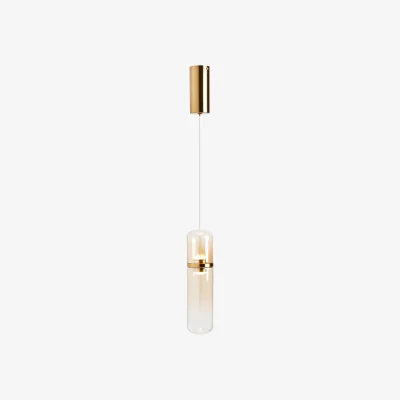 The Range Visconte Bjorn LED Glass Ceiling Pendant Light - Satin Brass