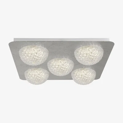 The Range Seville Silver 5Lt LED Flush - Silver