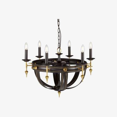 The Range Regal 6 Light Chandelier Orb, Gold Finish, E14 - Gold