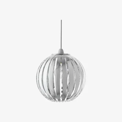 The Range Chrome Acrylic Pendant - Silver