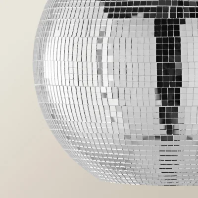 The Range Dolly Disco Ball Easy Fit Ceiling Pendant Light Lamp Shade - Silver / Yes