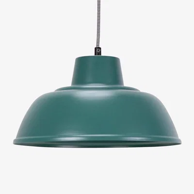 The Range Morris Hanging Pendant Ceiling Light Fitting - Teal