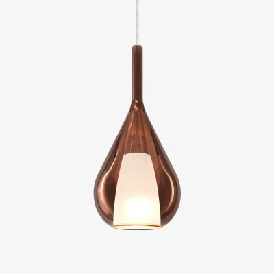The Range Ideal Lux Lighting Kalique Pendant Light Copper D - Copper