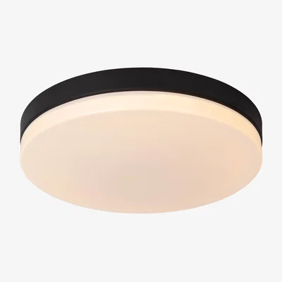 The Range Lucide Lighting Biskit Ceiling Light Black - Black