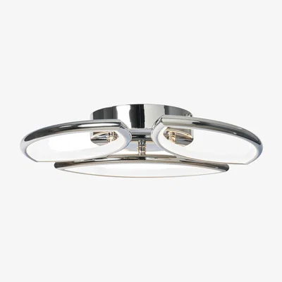The Range Pestell 3 Light Bathroom LED Flush Ceiling Light - Chrome