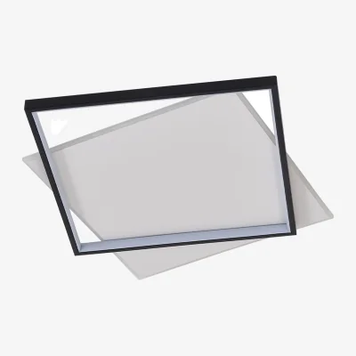 The Range Adjustable LED Ceiling Light with Remote Control - Black and White