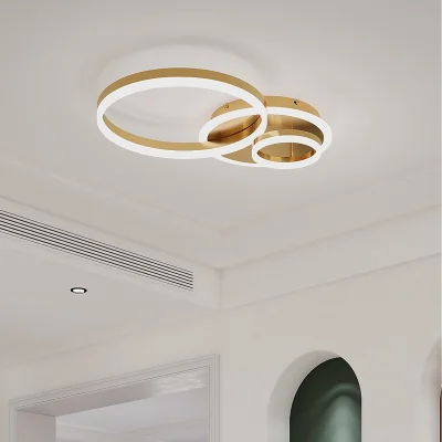 The Range Classic Gold Ring Energy Efficient LED Ceiling Light - Gold / 42W