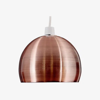 The Range Mini Arco Brushed Copper Ceiling Pendant Shade - Copper
