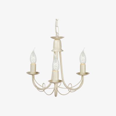 The Range Minster Chandelier 3 Light Ivory, Gold Finish, E14 - Gold