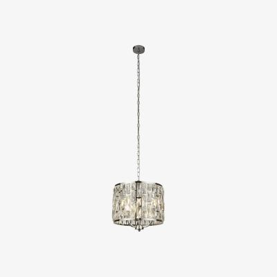 The Range Bijou 3 Light Chrome Ceiling Pendant with Crystal Glass - Chrome