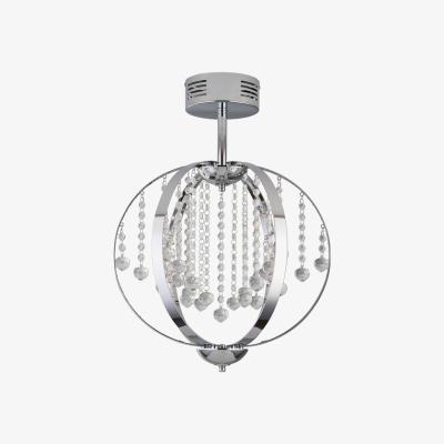 The Range Chrome Orb Jewelled Flush Fitting