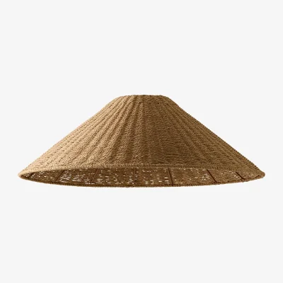The Range Thelma Extra Large Wicker Conical Shade Ceiling Pendant Light Shade / No - Natural / 1400g