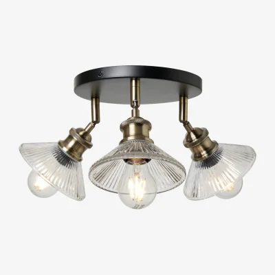 The Range Safie Industrial Style Ceiling Spotlight Plate - Gold