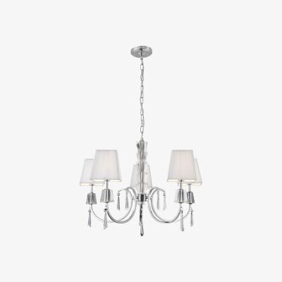 The Range Sheeta Chrome 5Lt Pendant - Chrome