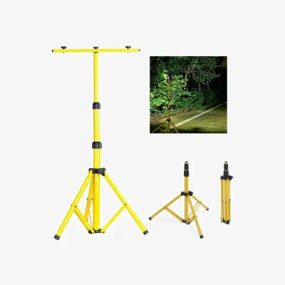 The Range LED Flood Light Tripod Stand - Yellow