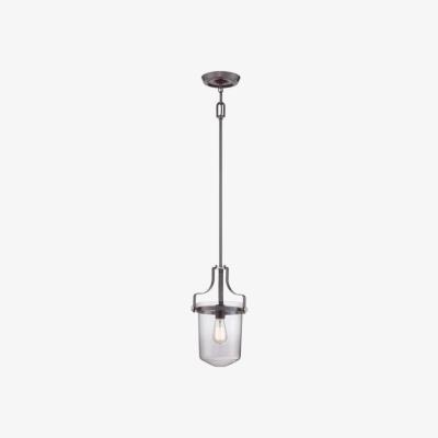 The Range Penn Station 1 Light Ceiling Mini Pendant Western Bronze, E27 - Western Bronze